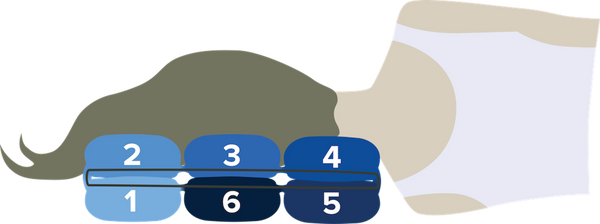 Side sleeper with chamber configuration