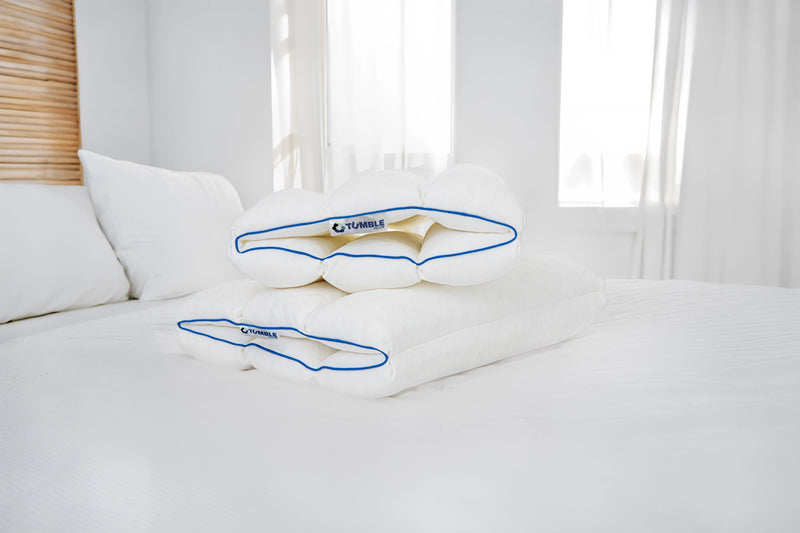 Peaceful bedroom with Tumble pillow
