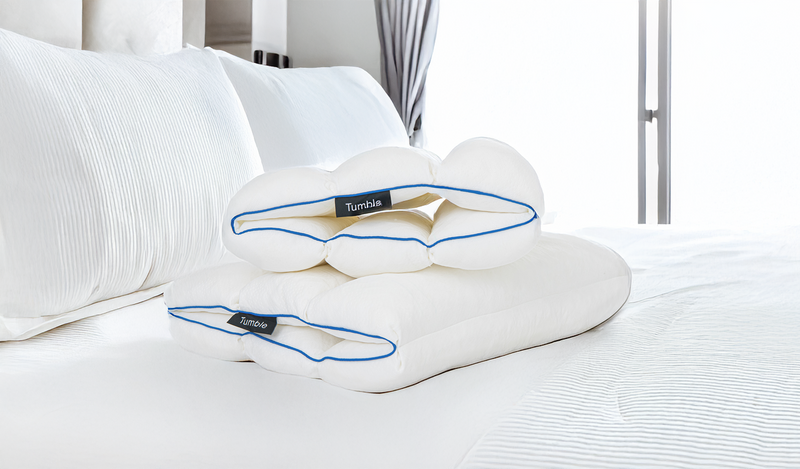 Peaceful bedroom with Tumble pillow